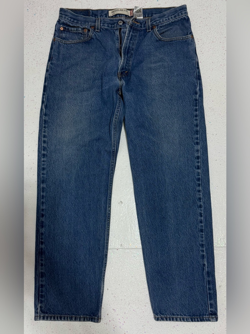 Levi's Men's Dark Blue Relaxed Straight Jeans (Collectable)